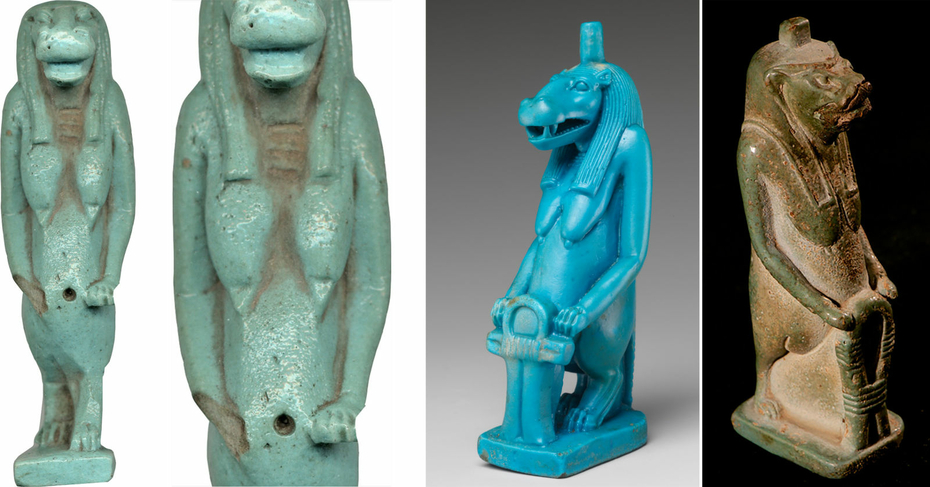 Tawaret Hippopotamus Deity Protective Ancient Egyptian Goddess of Childbirth and Fertility